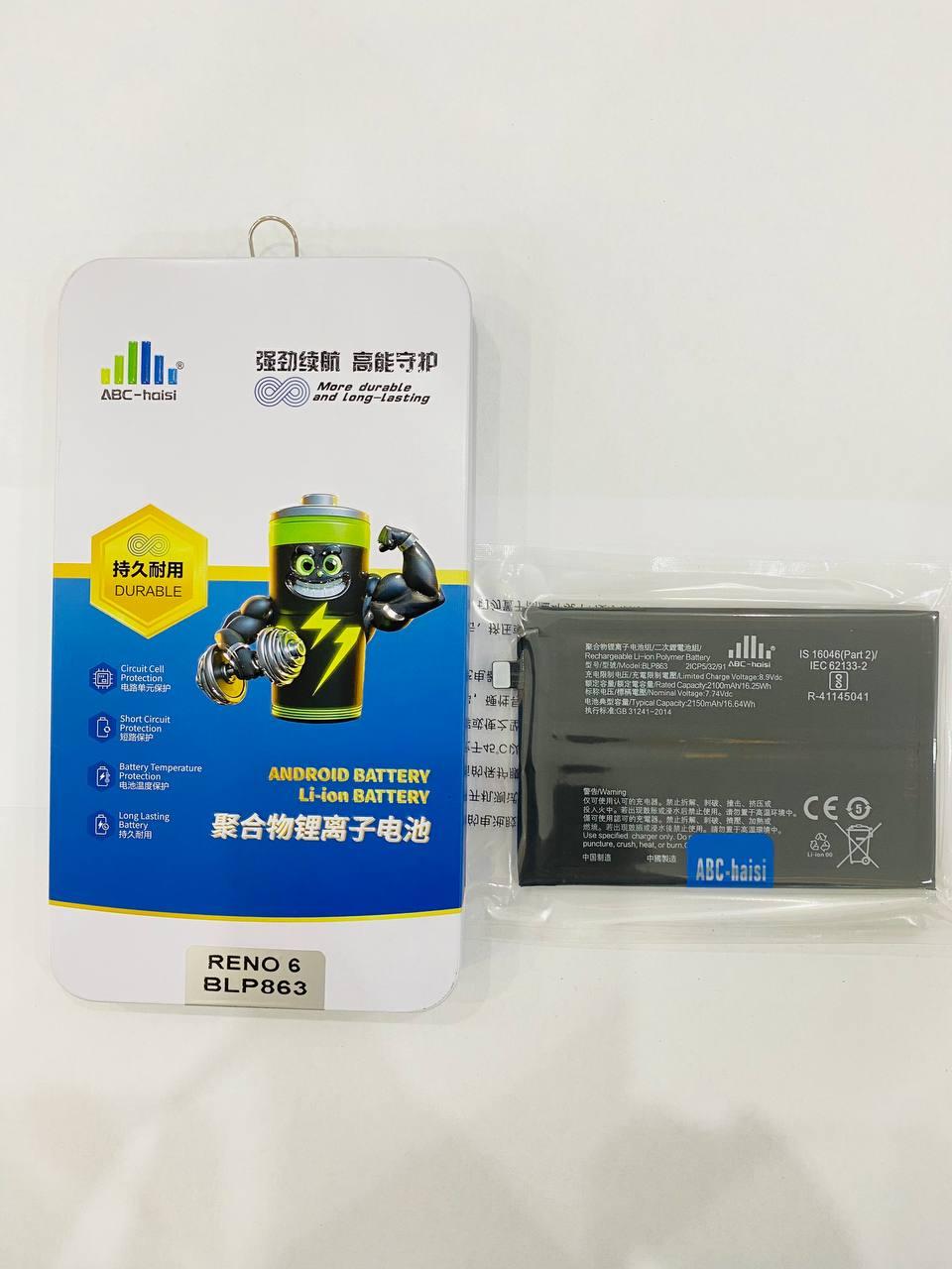 Pin Oppo Reno 6 ABC HaiSi (BLP863) — 4300 mAh