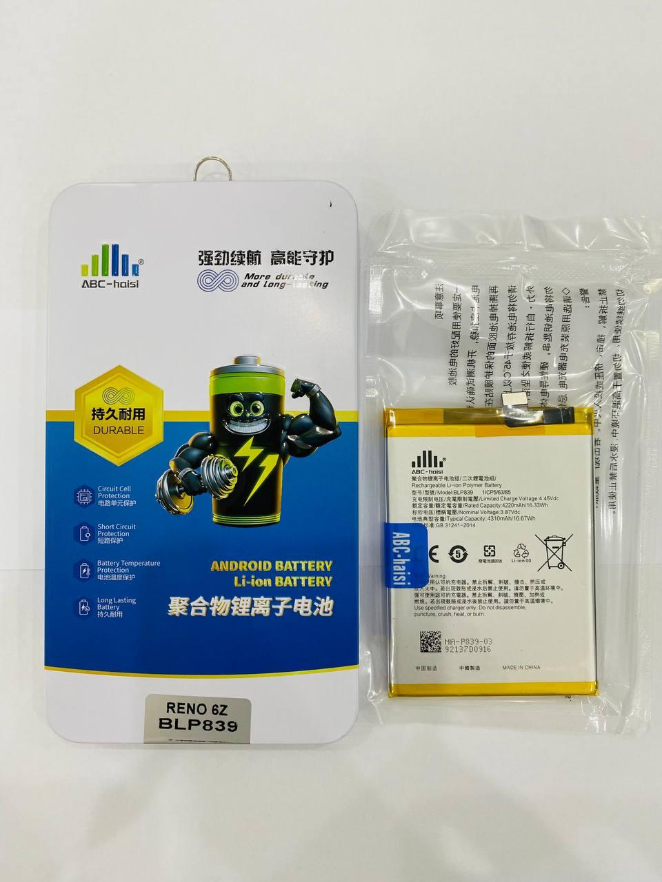 Pin Oppo Reno 6Z ABC HaiSi (BLP839) — 4310 mAh