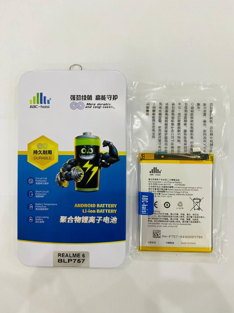Pin Realme 6 ABC HaiSi (BLP757) — 4300 mAh