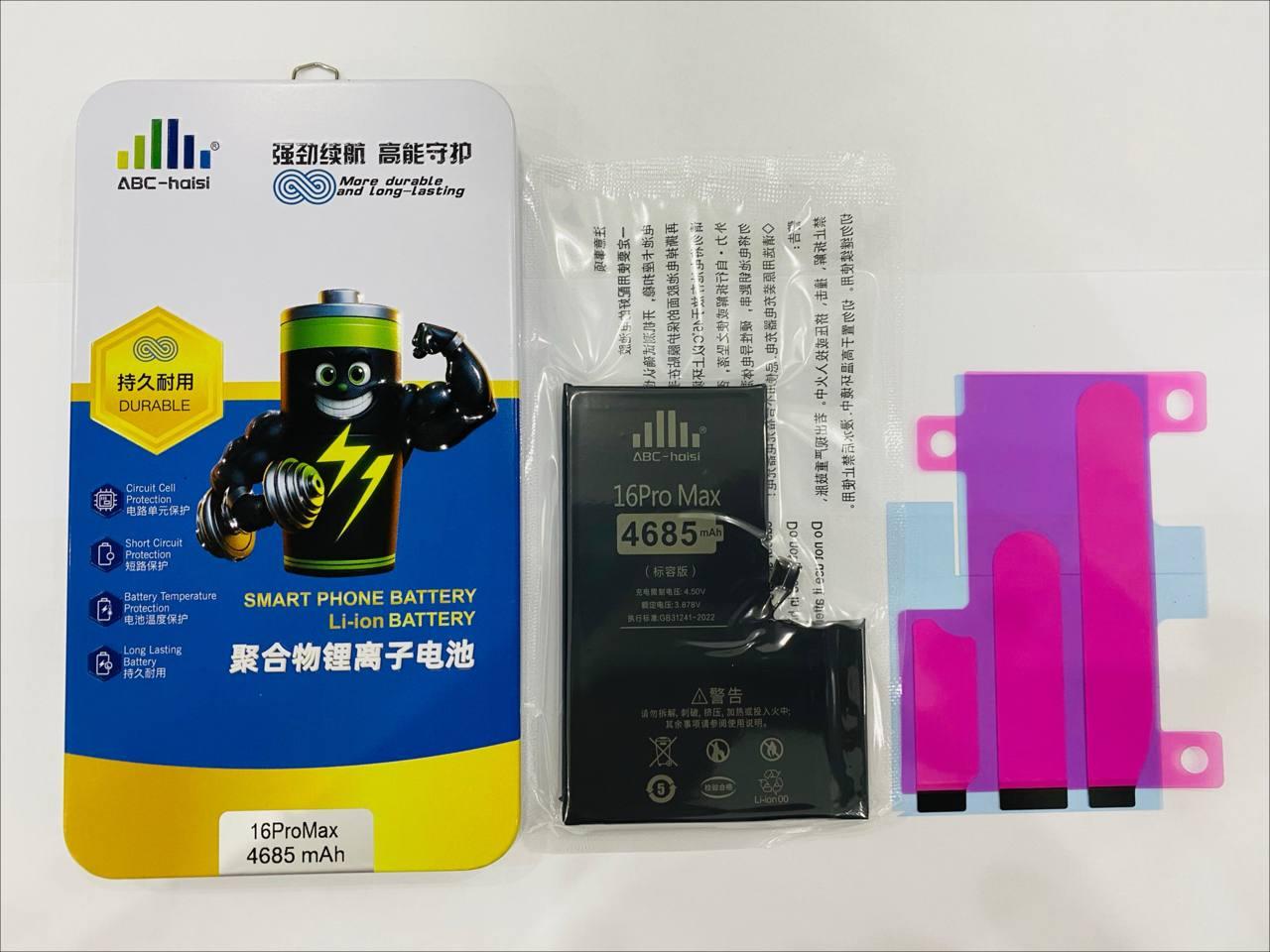 Pin iPhone 16 Pro Max ABC HaiSi (Tiêu chuẩn) — 4685 mAh